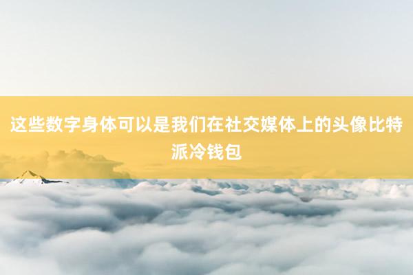 这些数字身体可以是我们在社交媒体上的头像比特派冷钱包