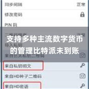 支持多种主流数字货币的管理比特派未到账